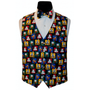 Mickey, Goofy, and Donald Tuxedo Vest and Bow Tie